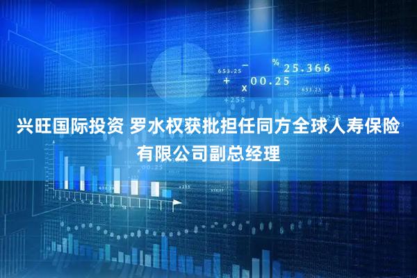 兴旺国际投资 罗水权获批担任同方全球人寿保险有限公司副总经理
